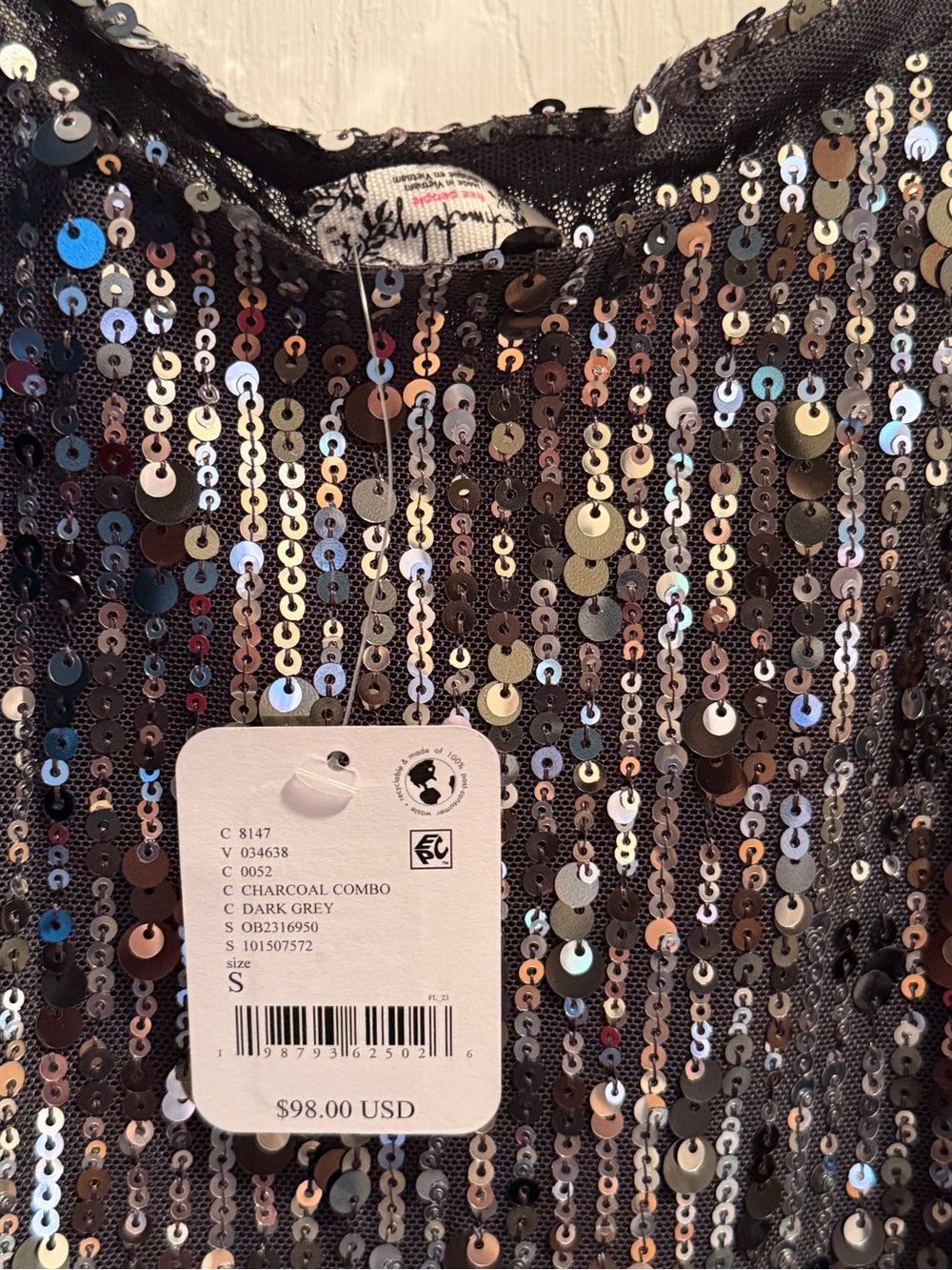 Free People intimately sequin dress NWT SMALL